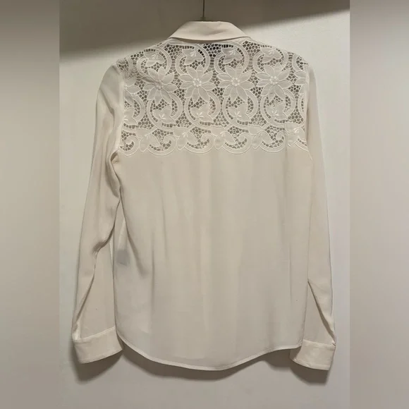 THE KOOPLES White Floral Button Down (S) - Picture 5 of 5